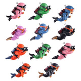 2pcs Fish Tank Diver Aquarium Ornaments Aquascape Decorations, With Camera Blue, With Camera Black, With Camera Pink, With Camera Green, With Camera Orange, Regular Blue, Regular Orange, Regular Black, Regular Pink, Regular Green