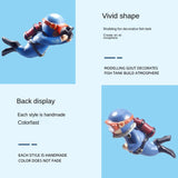 2pcs Fish Tank Diver Aquarium Ornaments Aquascape Decorations, With Camera Blue, With Camera Black, With Camera Pink, With Camera Green, With Camera Orange, Regular Blue, Regular Orange, Regular Black, Regular Pink, Regular Green