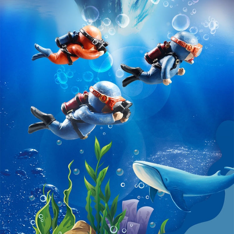 2pcs Fish Tank Diver Aquarium Ornaments Aquascape Decorations, Regular Black, Regular Pink, Regular Green, With Camera Blue, With Camera Black, With Camera Pink, With Camera Green, With Camera Orange, Regular Blue, Regular Orange