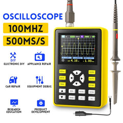 FNIRSI 2.4 Inch IPS Screen 100MHz Digital Oscilloscope, 5012H - Zen Craft