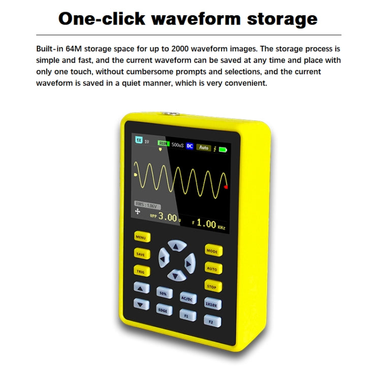 FNIRSI 2.4 Inch IPS Screen 100MHz Digital Oscilloscope, 5012H - Zen Craft