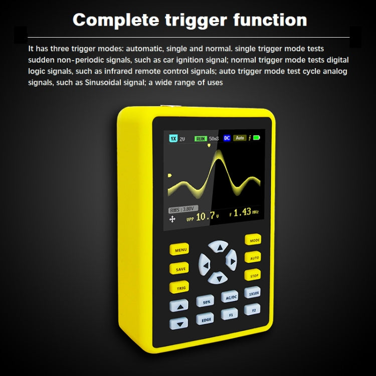 FNIRSI 2.4 Inch IPS Screen 100MHz Digital Oscilloscope, 5012H - Zen Craft