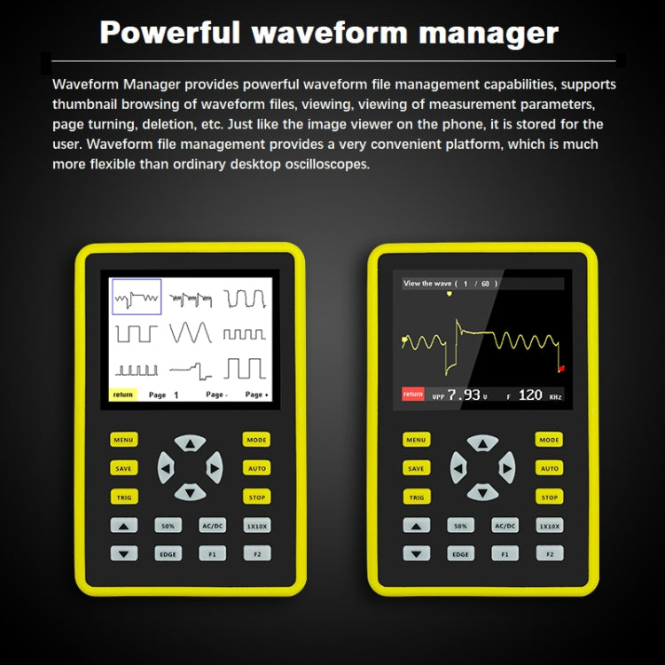 FNIRSI 2.4 Inch IPS Screen 100MHz Digital Oscilloscope, 5012H - Zen Craft