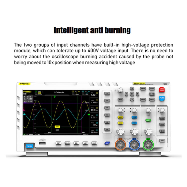 FNIRSI 2 in 1 Dual-channel 100M Bandwidth Digital Oscilloscope 1GS Sampling Signal Generator, US Plug - Zen Craft