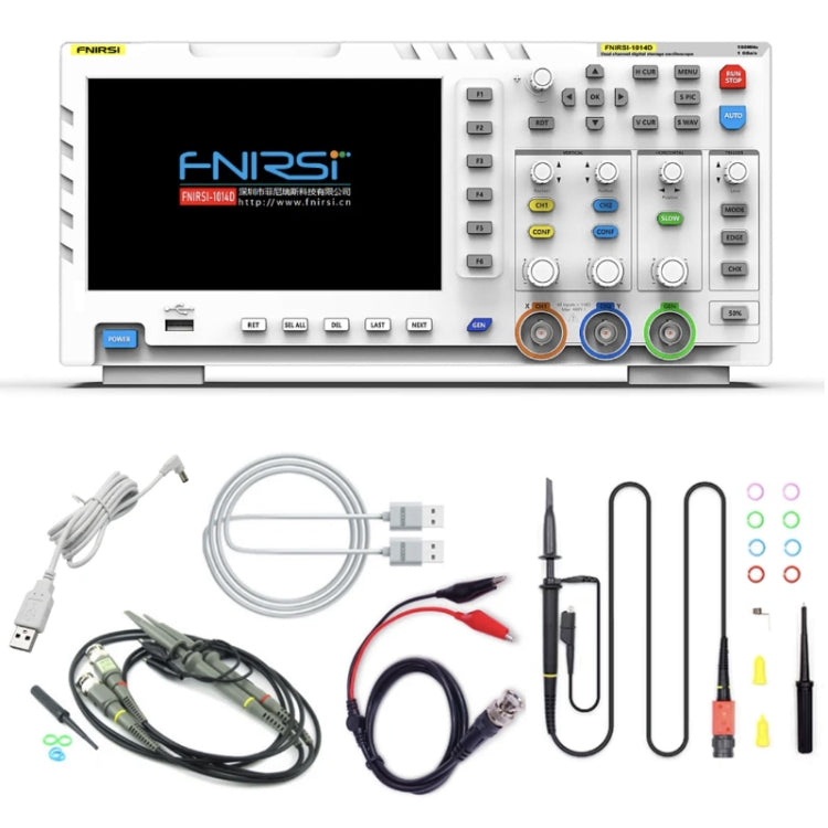 FNIRSI 2 in 1 Dual-channel 100M Bandwidth Digital Oscilloscope 1GS Sampling Signal Generator, US Plug - Zen Craft