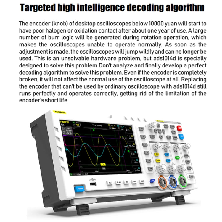 FNIRSI 2 in 1 Dual-channel 100M Bandwidth Digital Oscilloscope 1GS Sampling Signal Generator, US Plug - Zen Craft