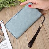 Scrub Long Wallet Lady Wallet Handbag Zipper Purse