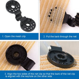50pcs /Pack Sunshade Net Clip Garden Greenhouse Netting Shade Cloth Fastener, Round Type