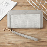 Single Zipper Ladies Wallet Long Wallet Crocodile Coin Purse Student Clutch