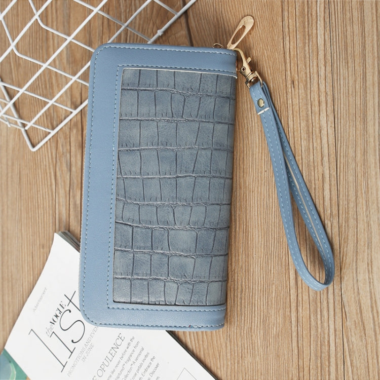 Single Zipper Ladies Wallet Long Wallet Crocodile Coin Purse Student Clutch