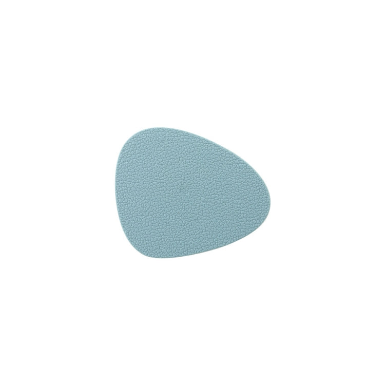 10pcs Teardrop-Shaped Silicone Table Insulation Mat Leather Textured Kitchen Cup And Pot Mat, Coaster(Green), Coaster(Blue), Coaster(Gray), Coaster(Red), Coaster(Pink) Coaster(Blue) Blue