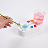 2nd Generation Oil Painting Brush Cleaner Tool with Water Container Paint Pen Washer, GEN 2 Green, GEN 2 Pink