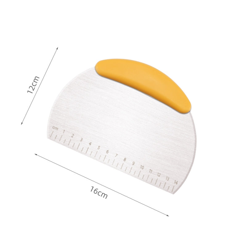 Large And Wide Cutter Nougat Cutter With Scale Cutter, 2pcs Large (Yellow)