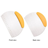 Large And Wide Cutter Nougat Cutter With Scale Cutter, 2pcs Large (Yellow)