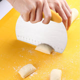 Large And Wide Cutter Nougat Cutter With Scale Cutter, 2pcs Large (Yellow)