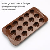 2pcs Silicone Chocolate Mold Jelly Christmas Candy Cake Mould, Style:, Gift Box, Shell, Star, Heart To Heart