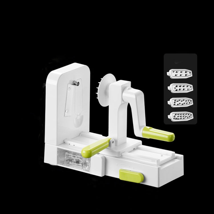 Grater Vegetable Potato Spiral Slicer Whirlwind Fruit Vegetable Spiral Machine, White