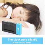 8290 Electronic Colour Screen Weather Clock Weather Forecast Projection Clock Rotatable Digital Clock, Without USB Cable, With USB Cable
