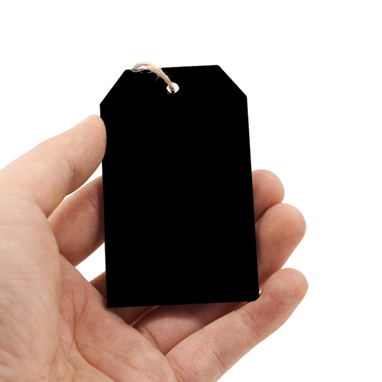 10pcs/Set Mini Hanging Wooden Message Board Home Holiday Decor Lanyard Chalkboard