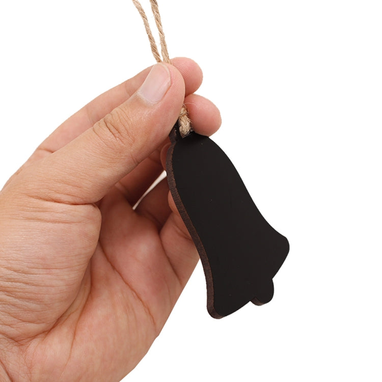 10pcs/Set Mini Hanging Wooden Message Board Home Holiday Decor Lanyard Chalkboard