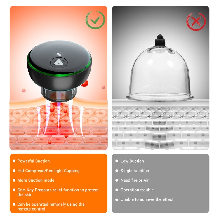 Intelligent Cupper With Breathing Light Electric Heated Scraping Instrument Meridian Unblocking Massage Instrument