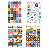 A6 Leopard Print Cash Budget Notebook Loose Leaf Financial Management Notepad, Light Brown, Deep Brown, Beige Brown, Blue, Pink, Cow Pattern Black White