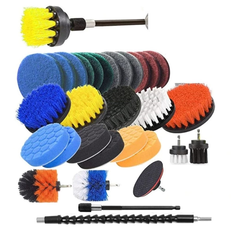 31pcs/set Electric Drill Brush Kitchen Bathroom Wall Cleaning Set, 31 in 1 31 in 1