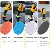 31pcs/set Electric Drill Brush Kitchen Bathroom Wall Cleaning Set, 31 in 1