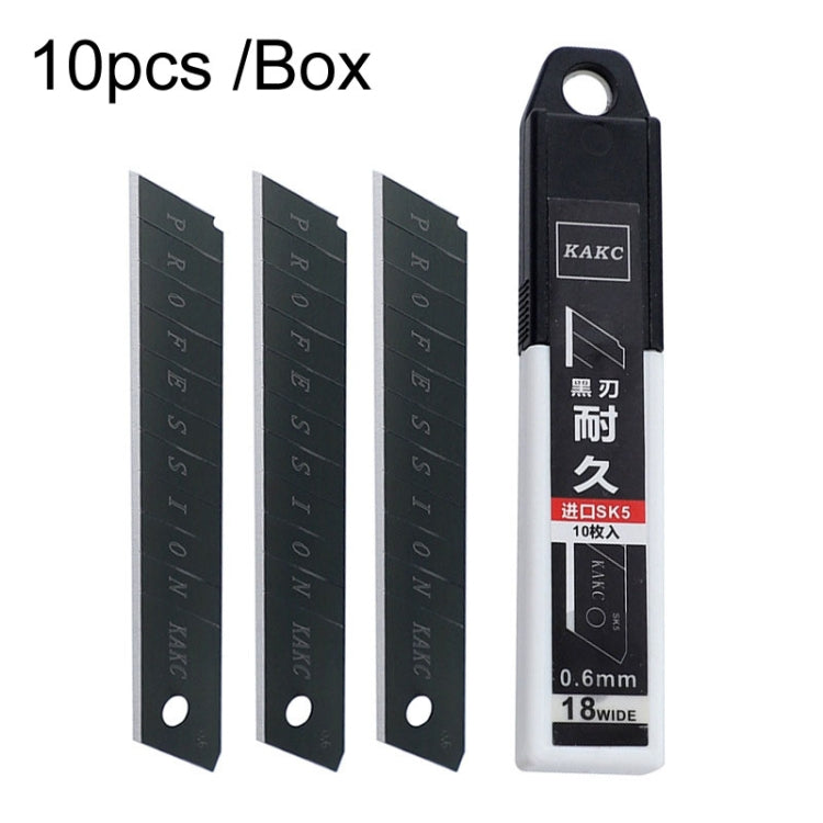 KAKC-18 Black Blade Cutter Blade 18mm Wall Cutter Blade, Specification:, 10pcs /Box, 100pcs /Box