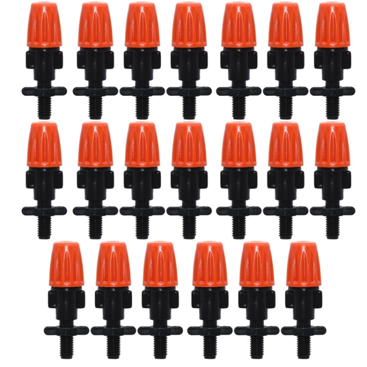 20pcs TF-118 Gardening Irrigation Drip Irrigation System Set Accessories, Spray Head (Orange), Single Hook Connection 4/7mm Capillary (Orange), Single Hook Connection 4/7mm Capillary (Gray), Both Sides Connection 4/7mm Capillary (Gray)                 ... 6mm Single Hook Connection 4 7mm Capillary (Orange)