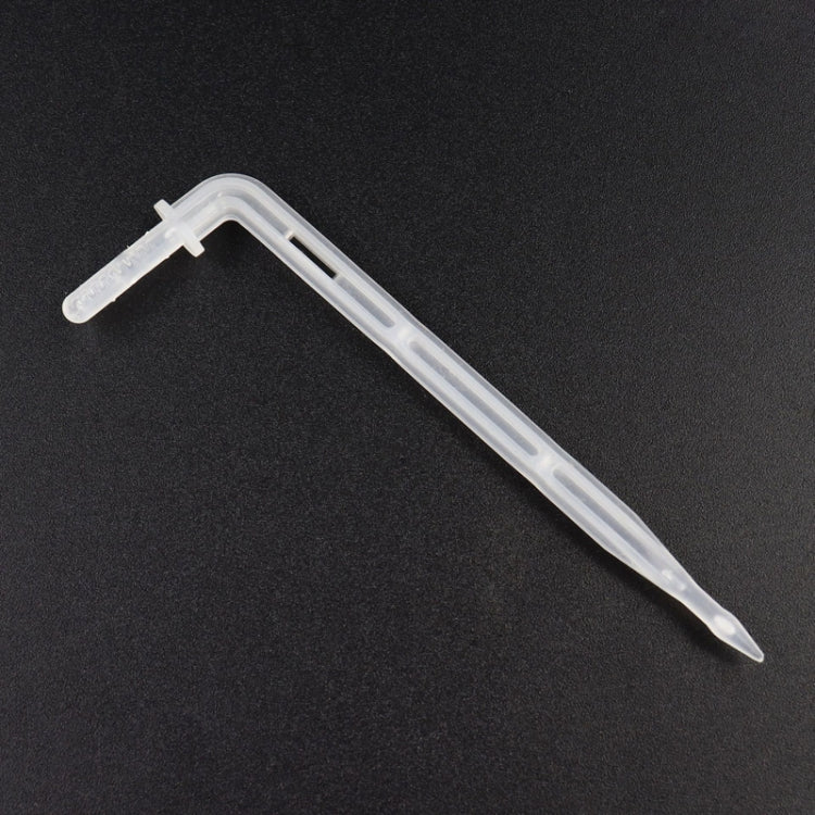 10pcs FR-258 4/7mm Capillary Transparent Curved Drop Arrow Gardening Micro-Spray Irrigation Arrow