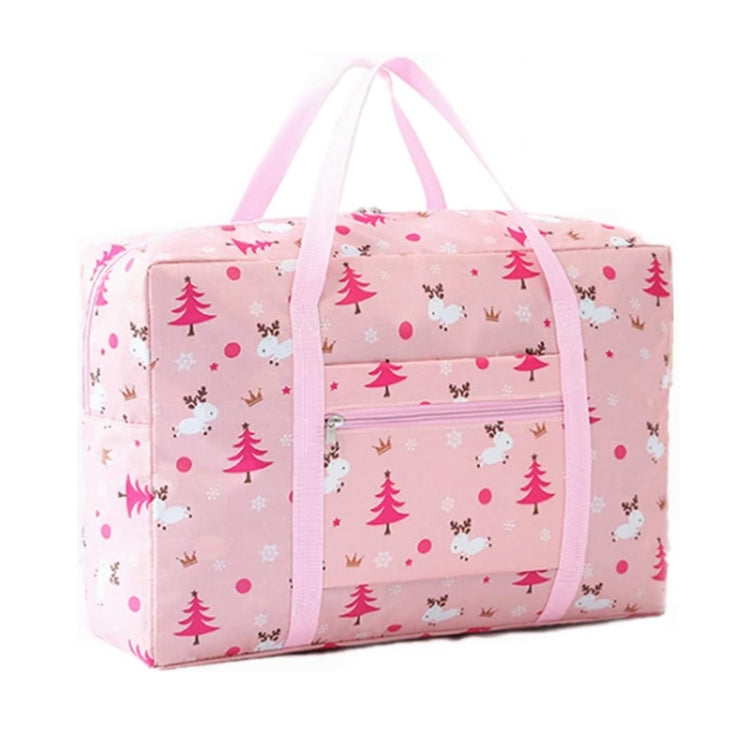 Travel Waterproof Foldable Storage Hand Luggage Bag Pink Lamb