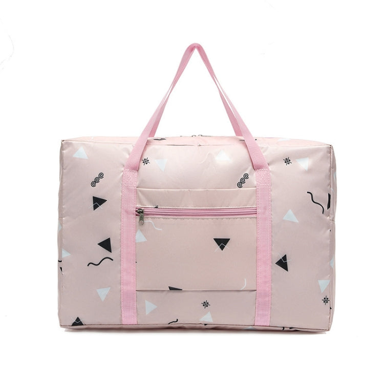 Travel Waterproof Foldable Storage Hand Luggage Bag Pink Plaid