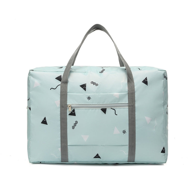 Travel Waterproof Foldable Storage Hand Luggage Bag Blue Plaid