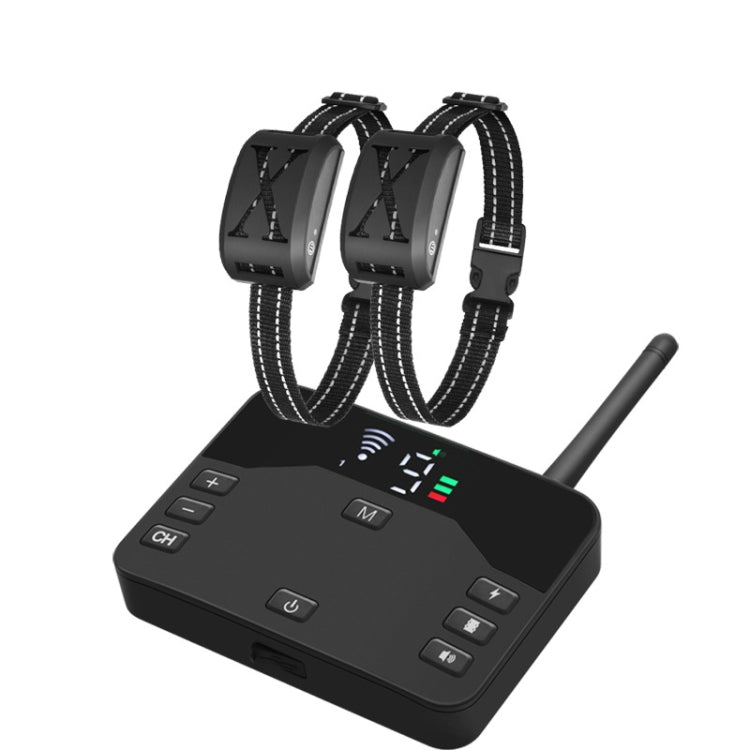 2-In-1 Electric Dog Fence & Remote Training Collar Adjustable Vibration & Shock, For 1 Dog, For 2 Dogs, For 3 Dogs For 2 Dogs