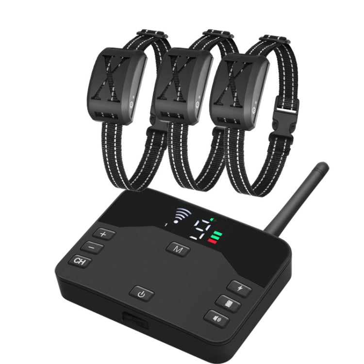 2-In-1 Electric Dog Fence & Remote Training Collar Adjustable Vibration & Shock, For 1 Dog, For 2 Dogs, For 3 Dogs For 3 Dogs