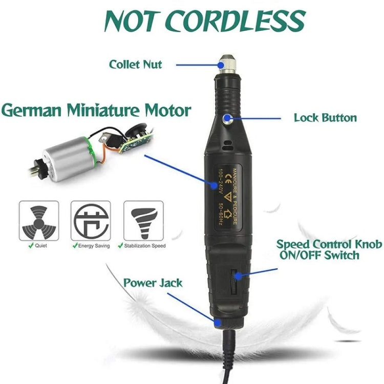 70pcs/set Mini Electric Speed Adjustable Engraving Pen Micro Electric Drill, EU Plug, US Plug