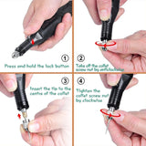 70pcs/set Mini Electric Speed Adjustable Engraving Pen Micro Electric Drill, EU Plug, US Plug