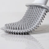Soft Rubber Toilet Brush Clamp No Dead Space Cleaning Brush, Leakage, Drain