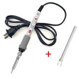 100W 220V High-power Electric Soldering Iron Adjustable Temperature Soldering Tool US Plug, 1pc, 2pcs Set 1, 2pcs Set 2, 4pcs Set 2pcs Set 2