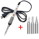 100W 220V High-power Electric Soldering Iron Adjustable Temperature Soldering Tool US Plug, 1pc, 2pcs Set 1, 2pcs Set 2, 4pcs Set 4pcs Set