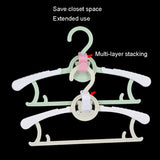 50pcs Hanger Connecting Hooks Household Superimposed Hooks