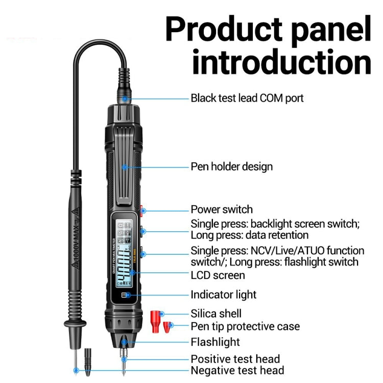 Electrician Induction Test Pen Fully Intelligent Anti-burning High-precision Digital Universal Meter, ANENG A3005, ANENG A3005A, ANENG A3005B - Zen Craft