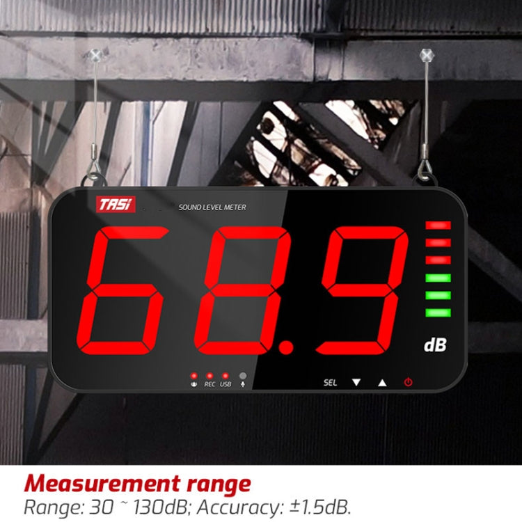 Large Screen Wall-Mounted Noise Meter Decibel Detector, TA653A, TA654A