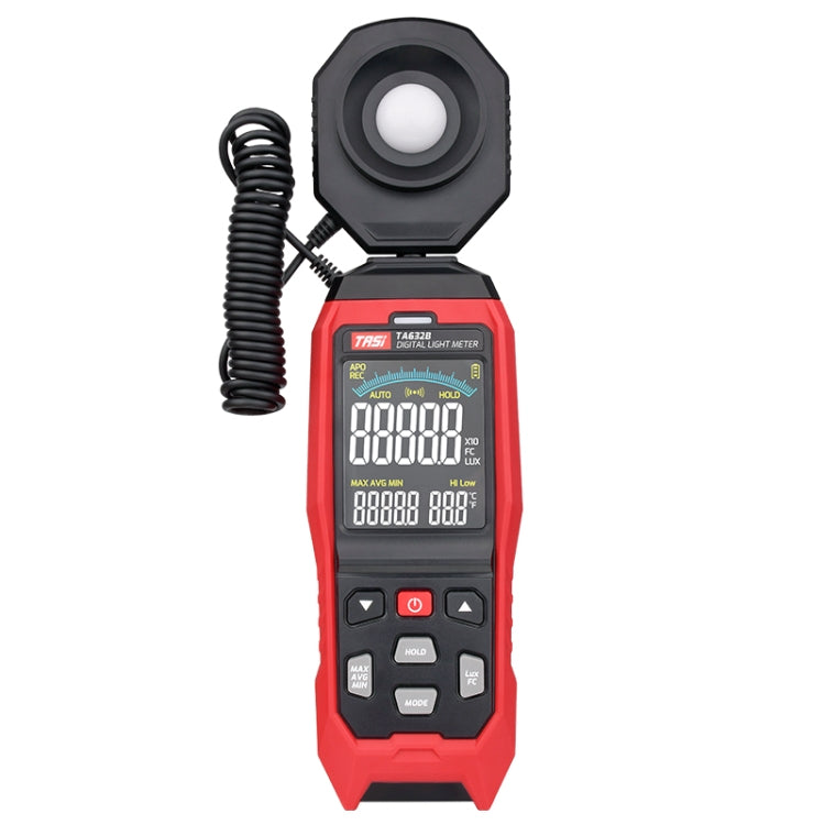 Digital Illuminance Meter Lumen Tester Brightness Meter, TASI TA632A, TASI TA632B USB Computer Connection