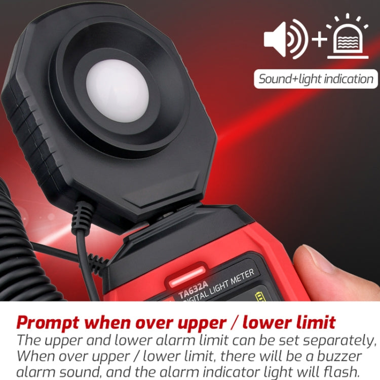 Digital Illuminance Meter Lumen Tester Brightness Meter, TASI TA632A, TASI TA632B USB Computer Connection