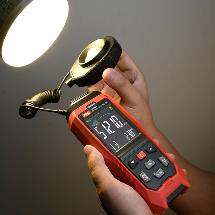 Digital Illuminance Meter Lumen Tester Brightness Meter, TASI TA632A, TASI TA632B USB Computer Connection