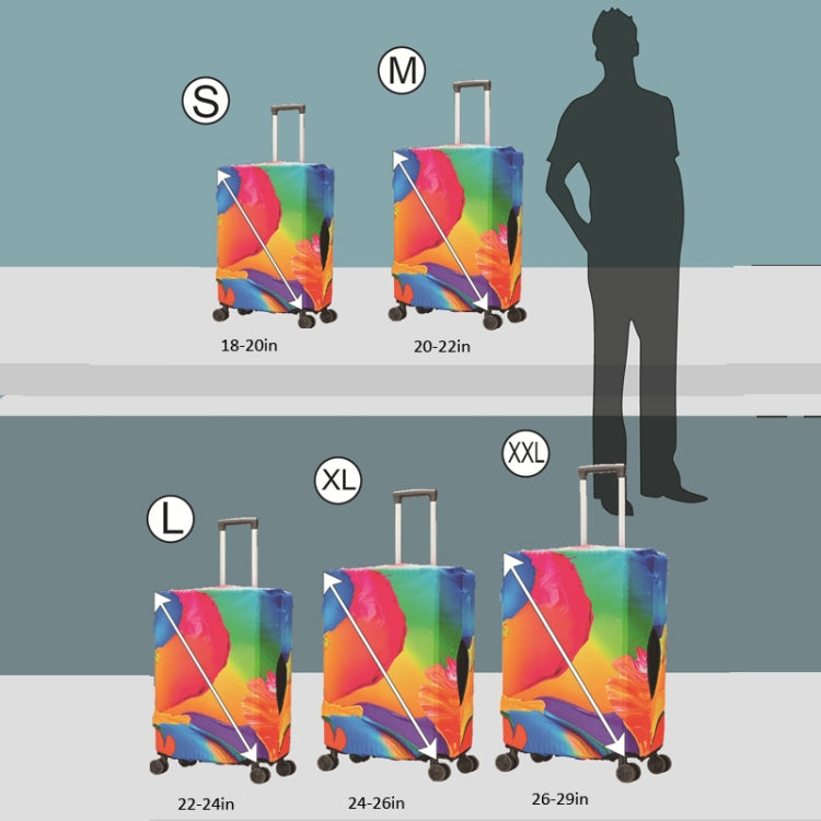 Luggage Protective Cover Travel Trolley Case Dustproof Sleeve, For 18-20 Inch S, For 20-22 Inch M, For 22-24 Inch L, For 24-26 Inch XL, For 26-29 Inch XXL