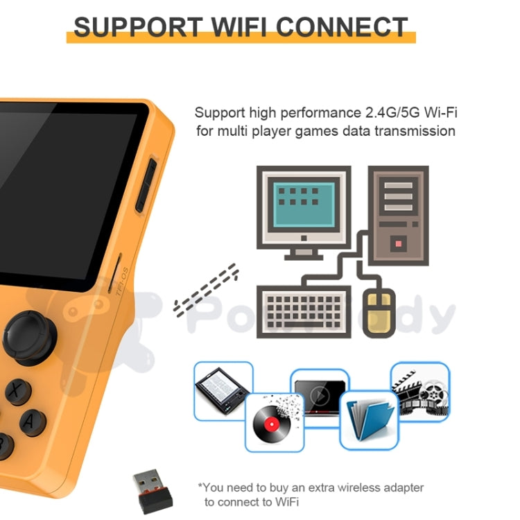 POWKIDDY RGB20S 3.5-Inch IPS Screen Retro Open Source Handheld Game Console, 16GB+64GB, 16GB+256GB