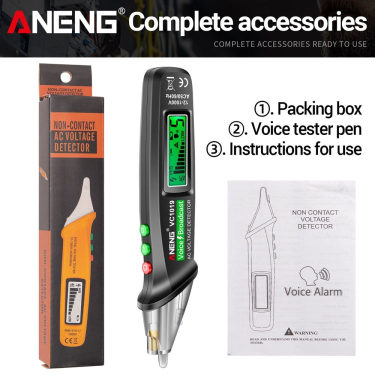 ANENG VC1019 Non-Contact Induction Electric Pen High-Precision Line Detection Breakpoint Voice Test Pen, VC1019 - Zen Craft